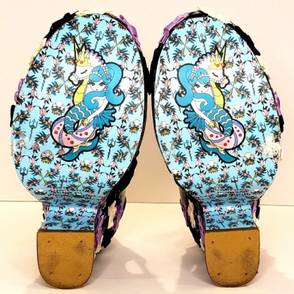 Irregular Choice Heels Platform Heels, Black Patent Leather, Size 38, 7 - Picture 8 of 9